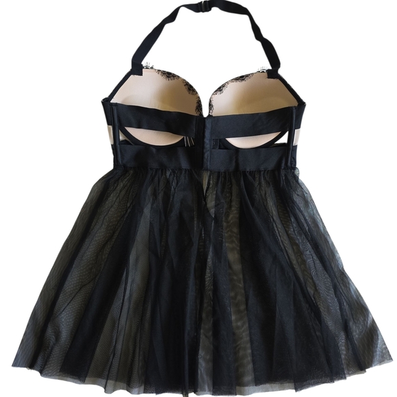 Victoria's Secret Black Chemise Intimates & Sleepwear Backless Sheer Dress - Picture 3 of 5